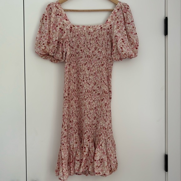 NWT Anthropologie Another Love Smocked Floral Mini Dress - Picture 4 of 9